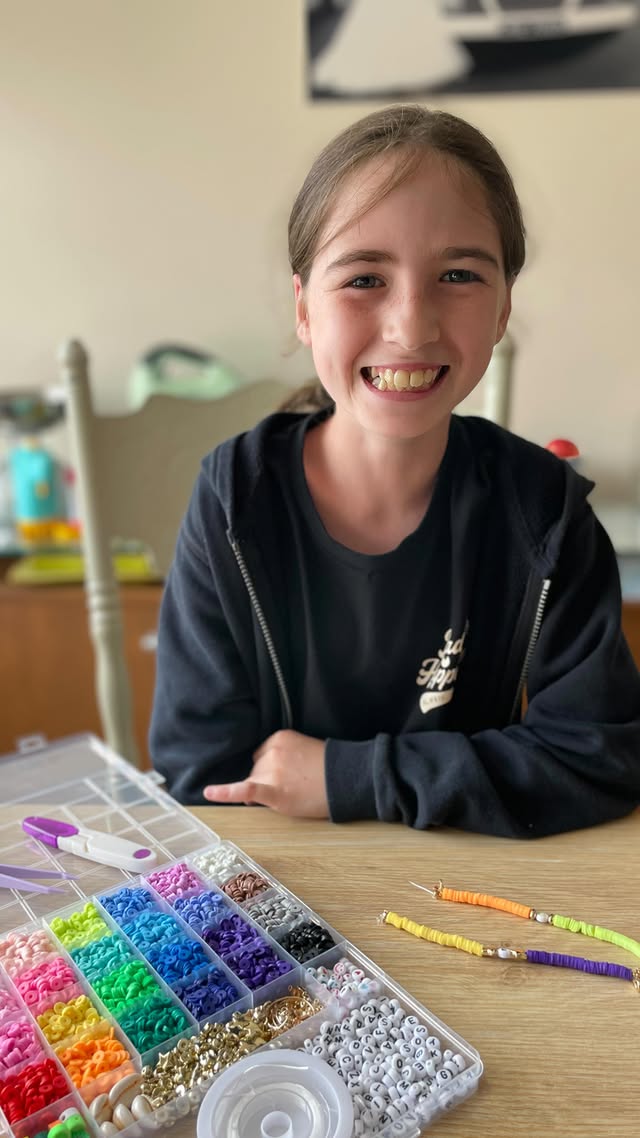 Instagram post by @ourtripswithtwo for Gionlion. Caption reads: [...] out this amazing clay bead kit from....