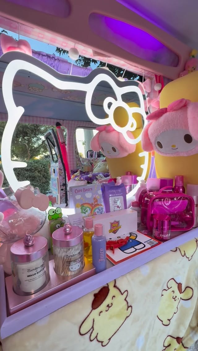 Instagram post by @daisy_and_duke_vintagetrailers for Hello Kitty. Caption reads: Happy Birthday @hellokitty !! You’ve brought me so....