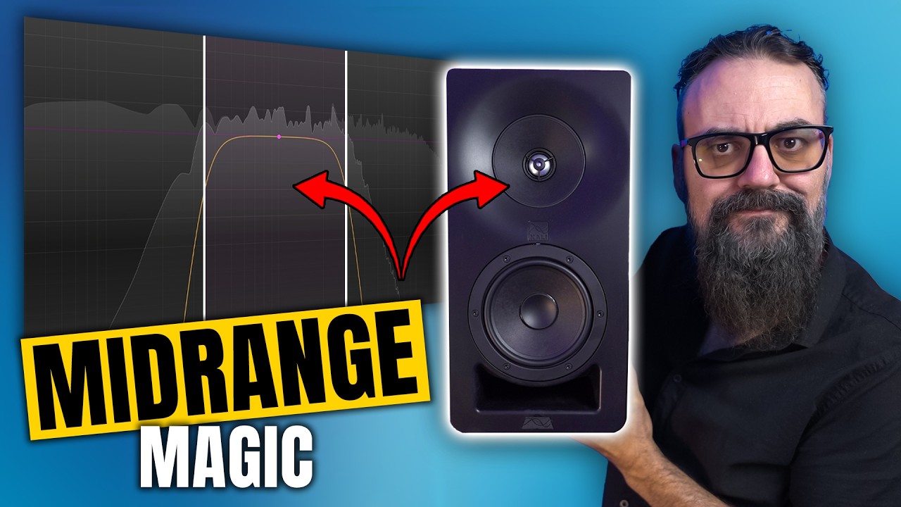 YouTube post by @mixdownonline for Audeze. Caption reads: What Nobody Tells You About Studio Monitors.