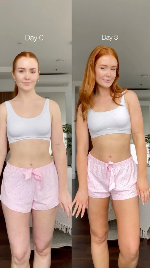 Instagram post by @kirstyeelizabeth for Skinny Tan. Caption reads: Tested out @skinnytanhq Body Glow to see what all....