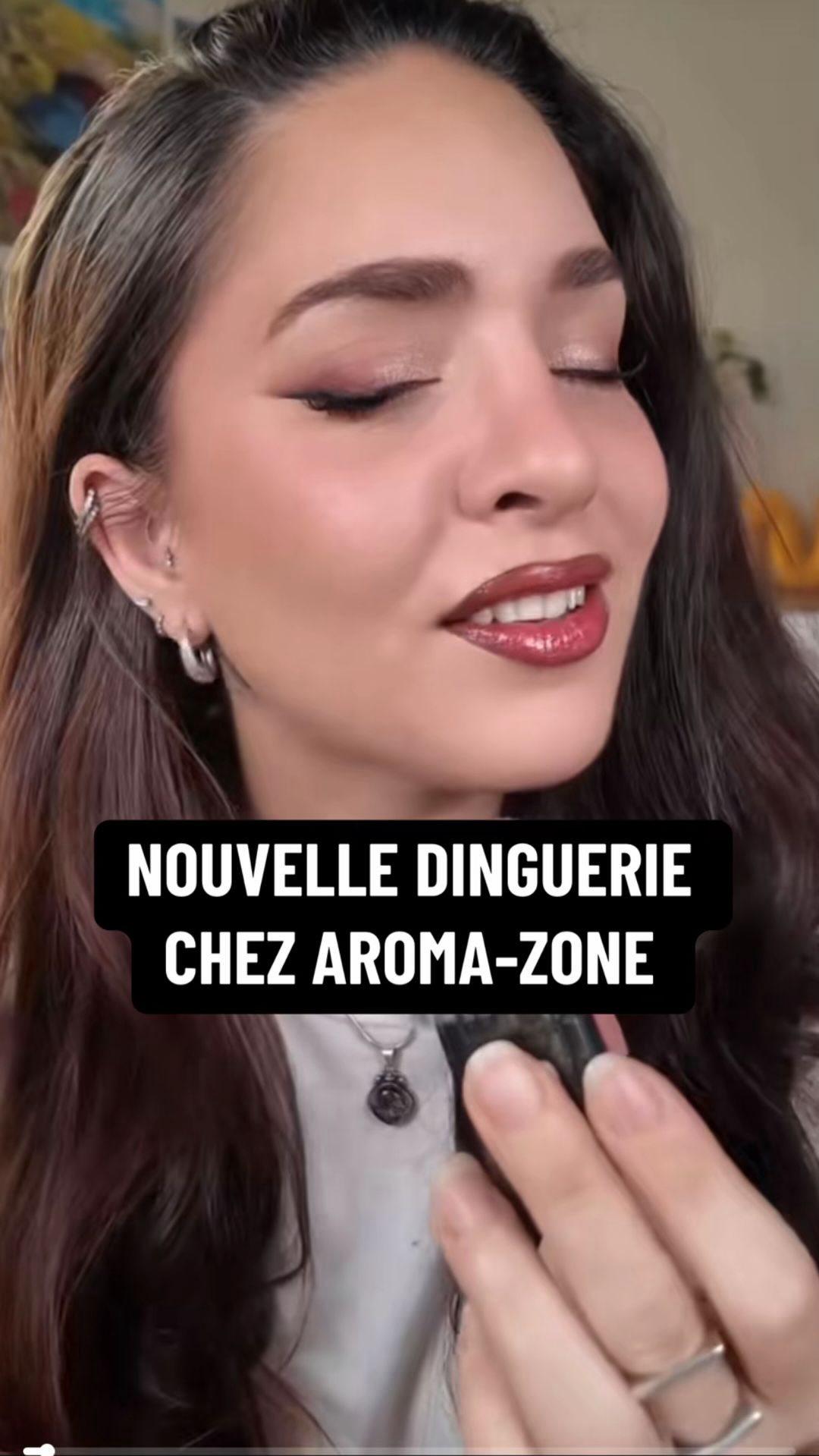 Instagram post by @emturian for Aroma-Zone. Caption reads: T’as pu les tester ou pas toi ?! 😍.