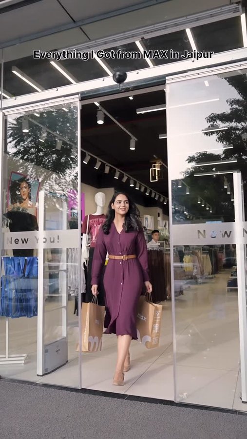 Instagram post by @mansurathore97 for Max Fashion. Caption reads: MAX really said: you’re not leaving empty-handed....