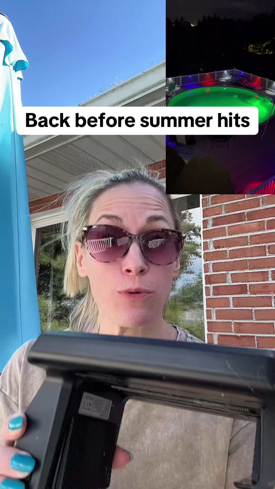 TikTok post by @lorieandgizmo for Poolhacker. Caption reads: [...] so I’m warning you early this time.....