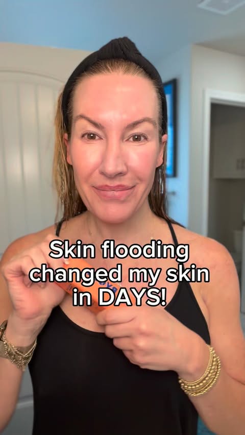 Instagram post by @forty_something for Naturium. Caption reads: I thought my skin needed another serum. Turns out,....