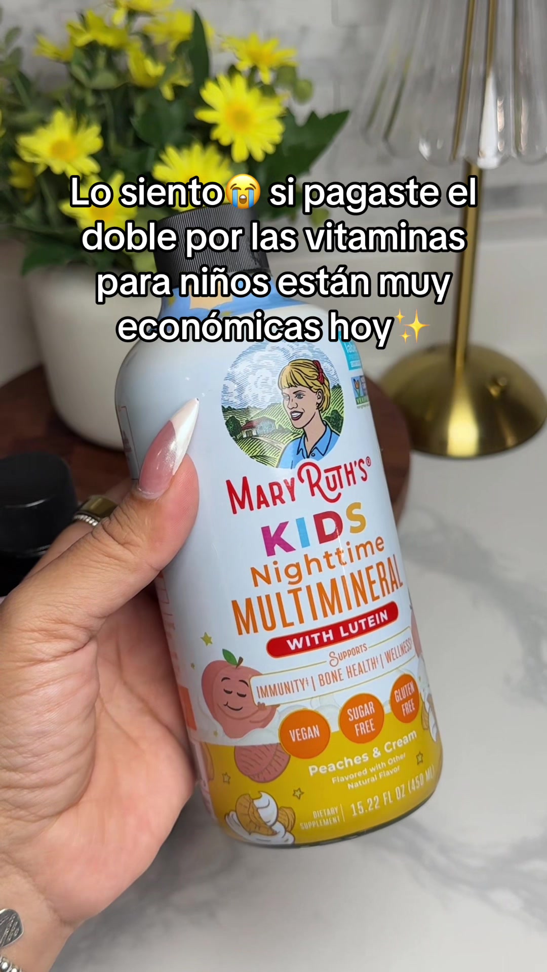 TikTok post by @julissaf888 for MaryRuth's Kids. Caption reads: #maryruths #maryruthsorganics....