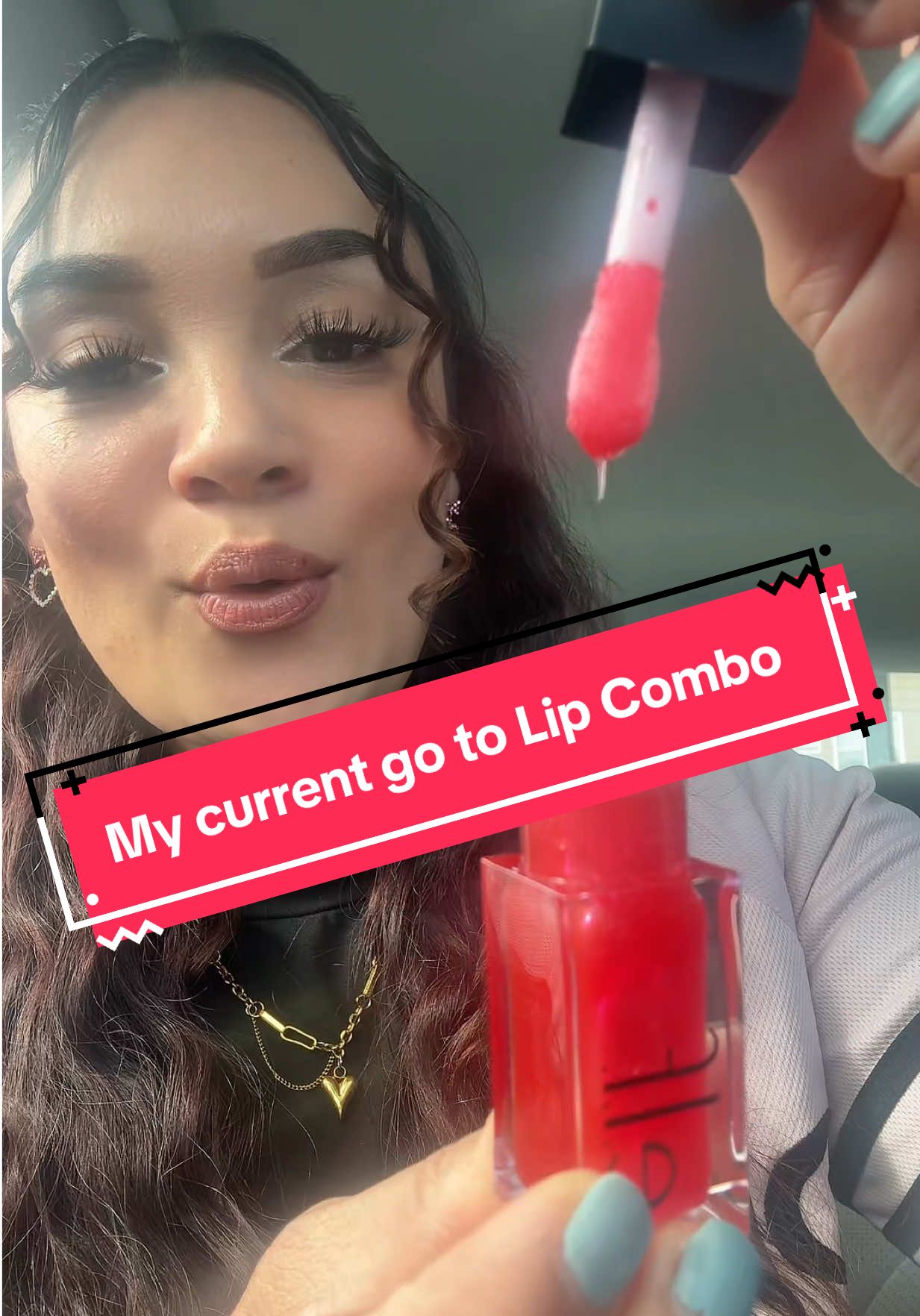TikTok post by @itzmoni100 for ChapStick. Caption reads: [...] cold weather so of course I have my....