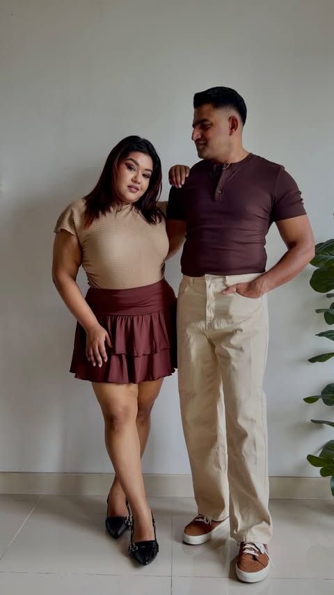 Instagram post by @seeya_m_n for SHEIN Malaysia. Caption reads: [...] a couples Date night outfit inspo✨....