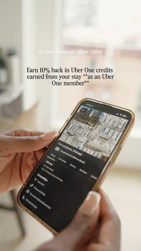 Instagram post by @enigivensunday for Uber. Caption reads: [...] stay for this Chicago weekend with @uber....