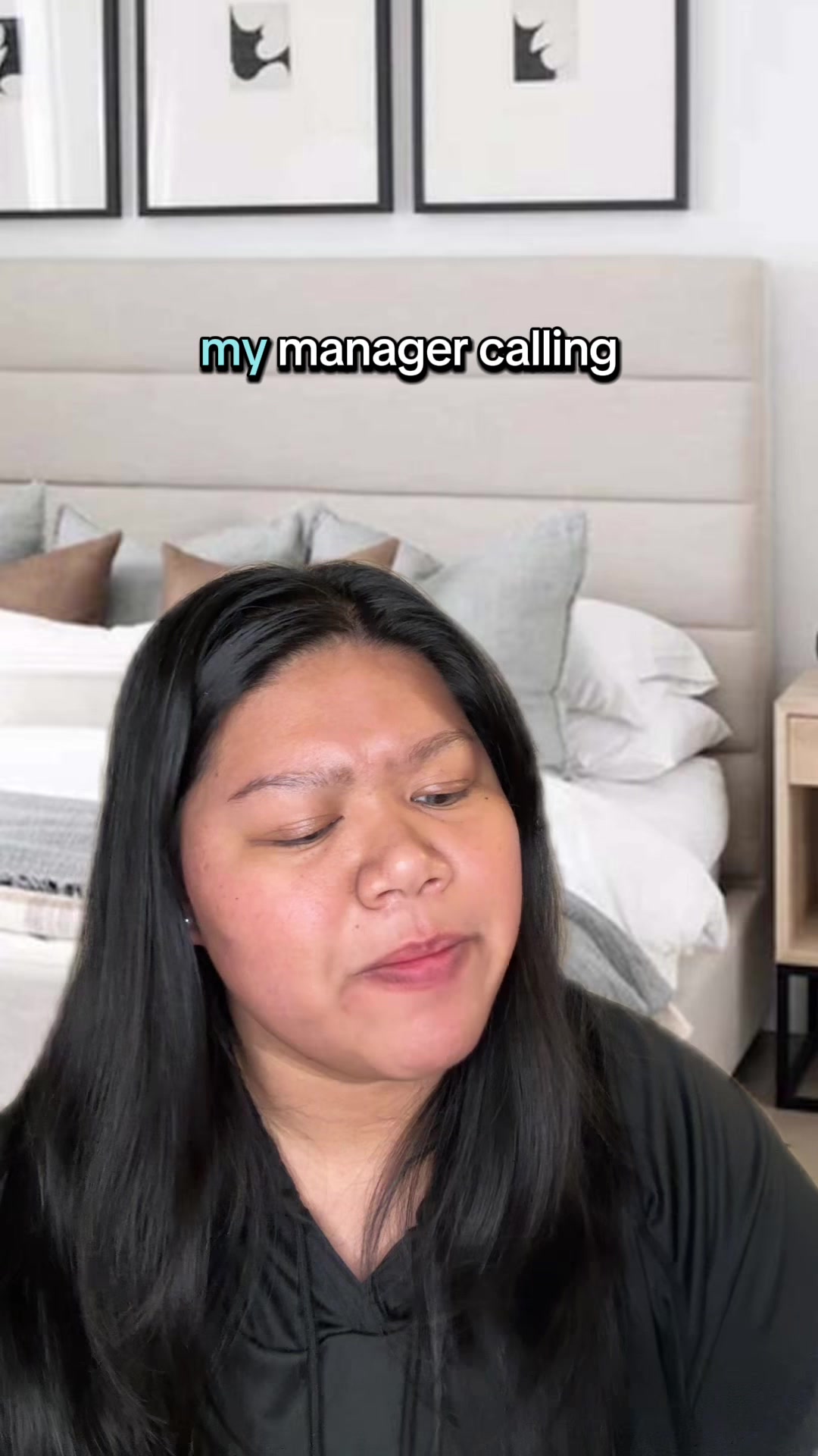 TikTok post by @charmsloja for Peech App. Caption reads: At least the manager was considerate #peechapp....