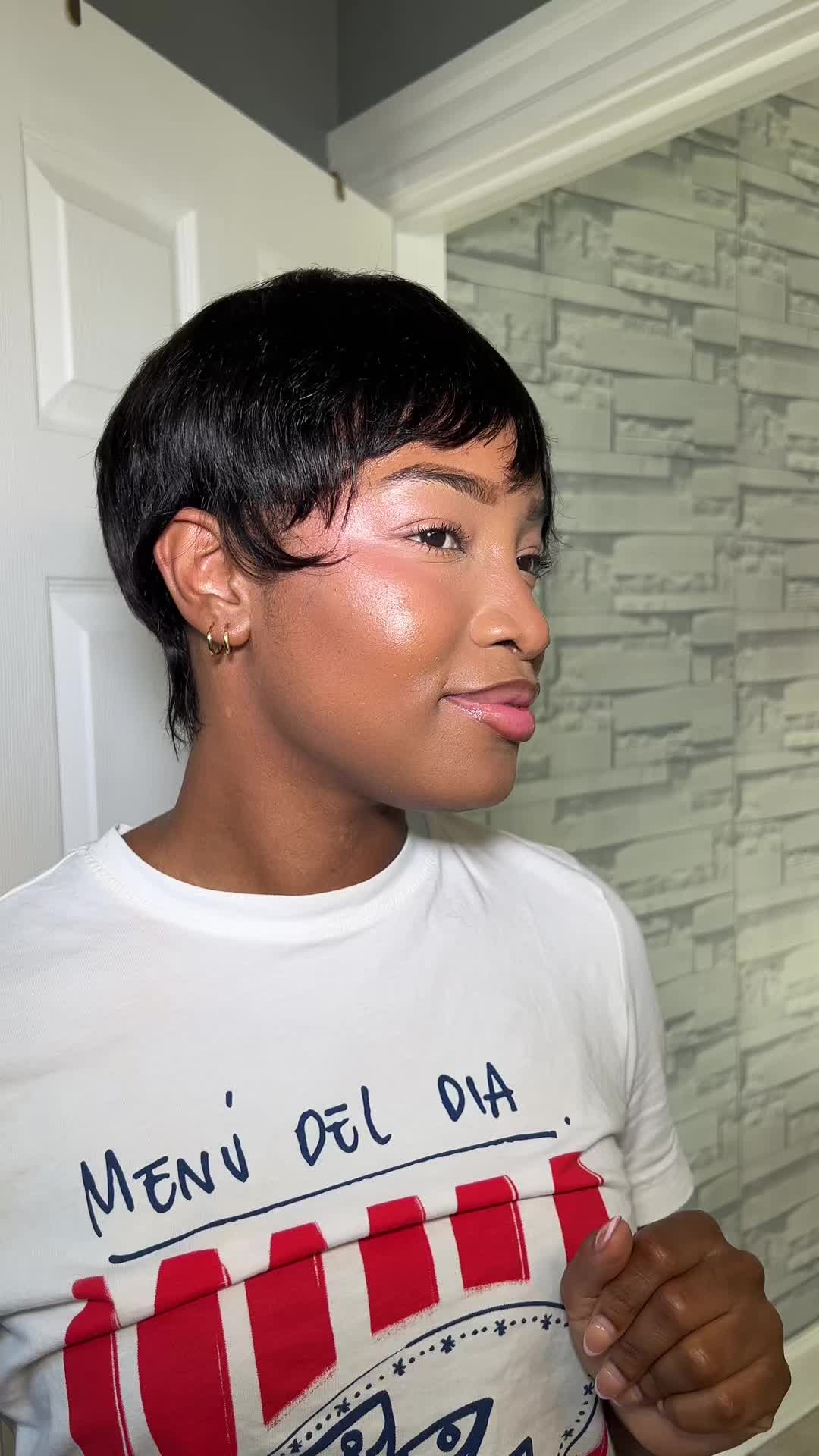 TikTok post by an influencer for Luvme Hair. Caption reads: [...] put together in minutes 🛒 @Luvmehair....