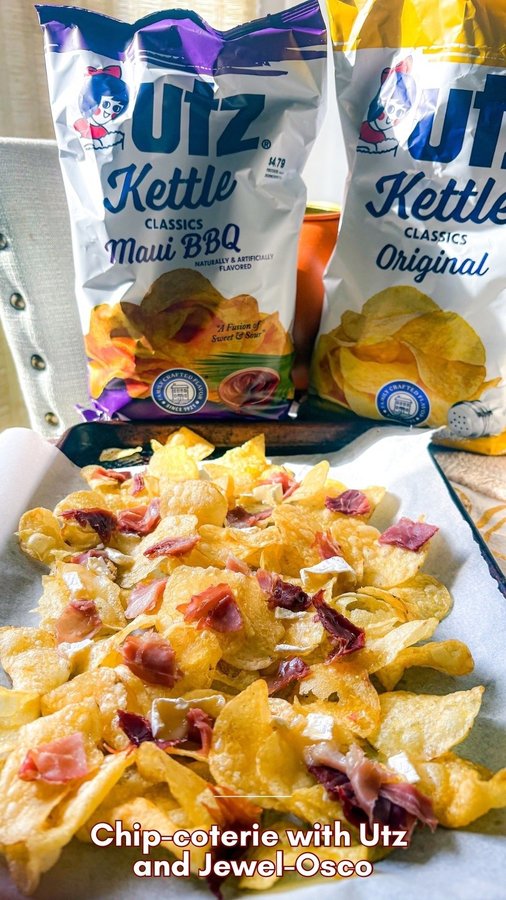 Instagram post by @theblissfulmomma for Jewel-Osco. Caption reads: Chip-cuterie?! Yes please! Especially if it’s made....