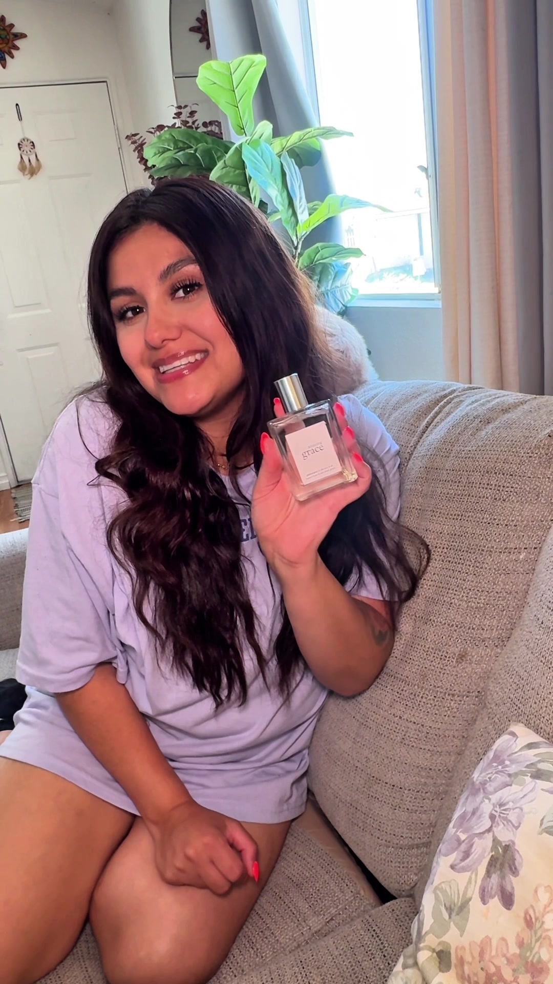 TikTok post by @nabilnaranjo for philosophy. Caption reads: The perfect clean girl fragrance that sells every....