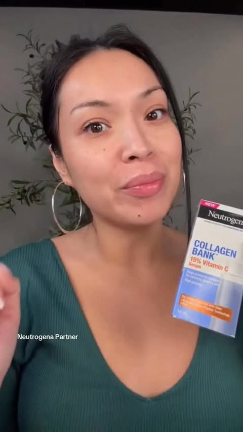 Instagram post by @glamzilla for Neutrogena. Caption reads: LETS BANK OUR COLLAGEN!!
with the....