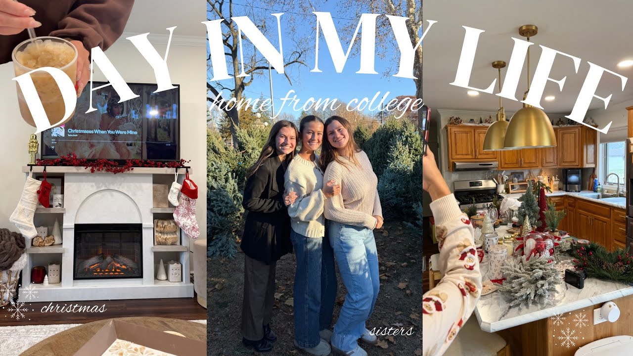 YouTube post by @sarahcrist for Paper Source. Caption reads: DAY IN MY LIFE *home from college edition* |....