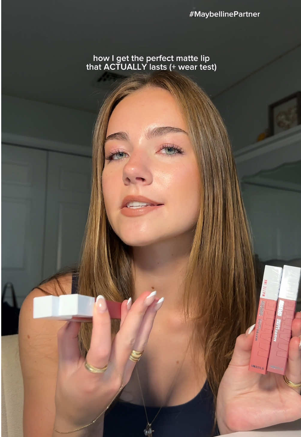 TikTok post by @theglownarrative for Maybelline. Caption reads: @Maybelline NY  definitely knew what they were....
