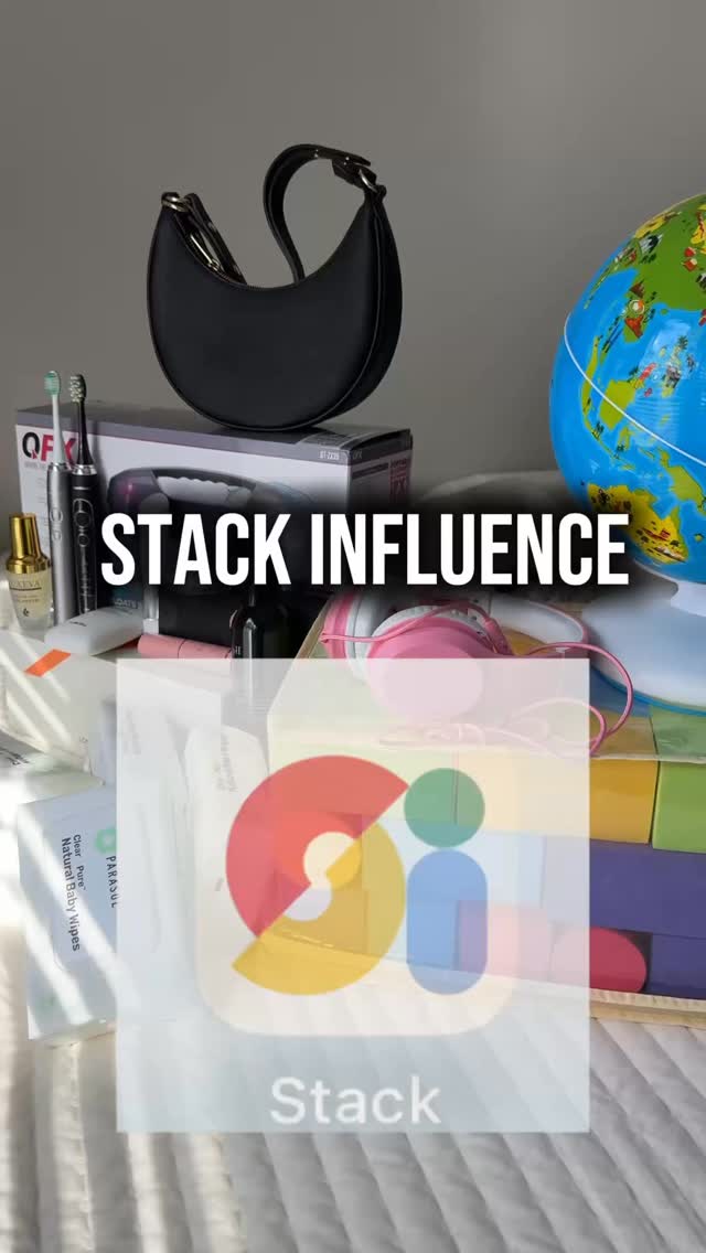 Instagram post by @olha_frunza for Stack Influence. Caption reads: 🔗....