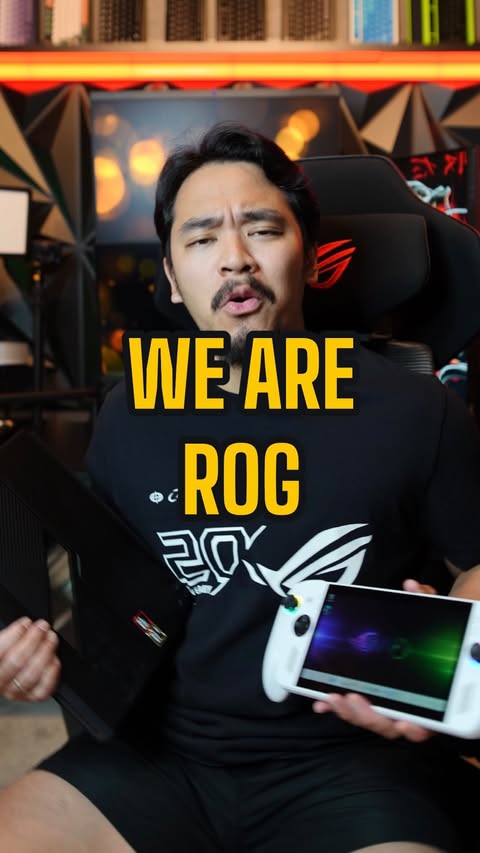 Instagram post by @dinocornel for Republic of Gamers. Caption reads: In celebration of ROG’s 20th Anniversary, one of....