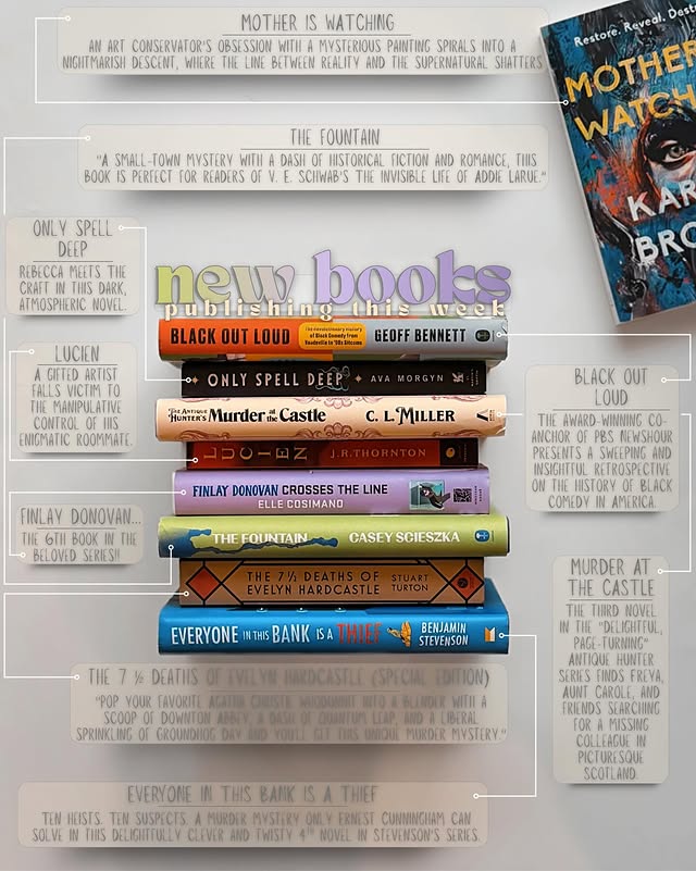 Instagram post by an influencer for Atria Books. Caption reads: …new books publishing this week… Look at that…I’m....