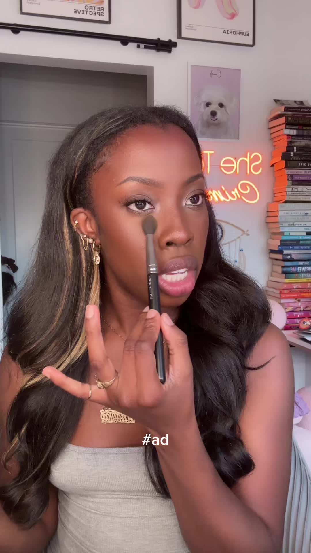 TikTok post by @anaykashe for Trident Gum. Caption reads: Sometimes @trident gum makes you try different....