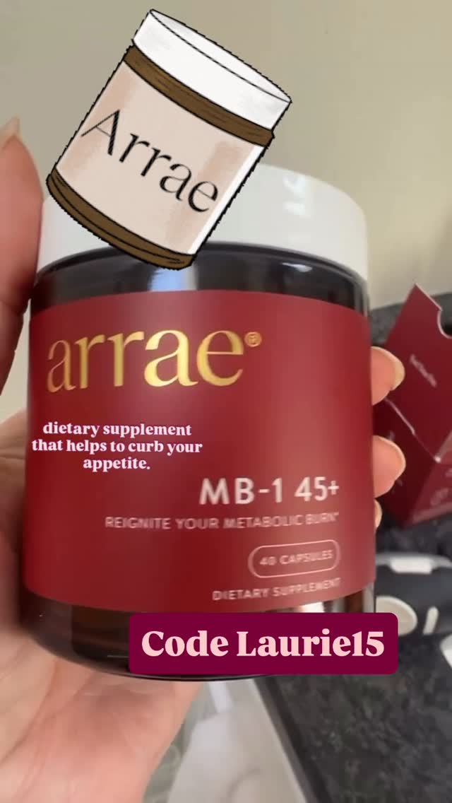 Instagram post by @lauriesfaves for Arrae. Caption reads: Starting this new supplement from @arrae .  The....