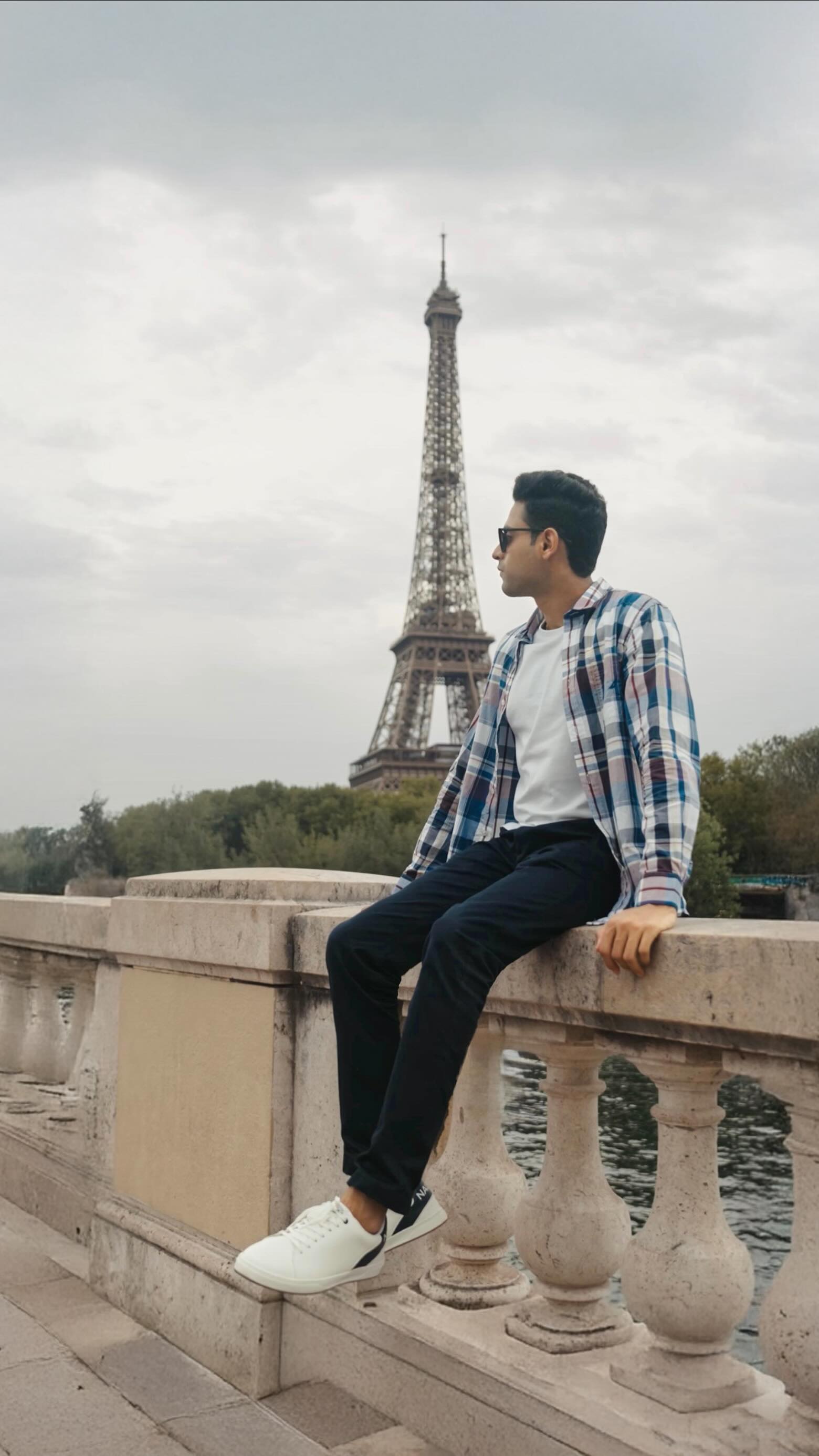 Instagram post by @vaibhav_aroraa for Nautica. Caption reads: Paris turns every corner into a runway ✨
Styled in....