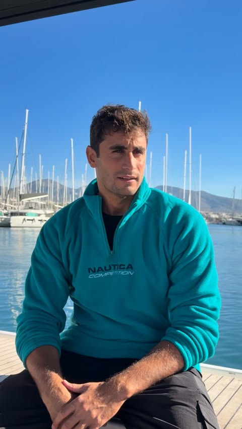 Instagram post by @kapotsismarios for Nautica. Caption reads: [...] and calmness. Driven by motion. 
With....