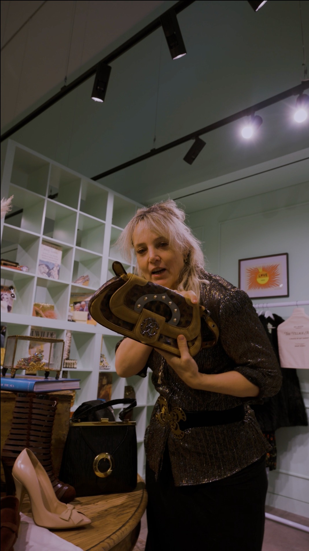 Instagram post by @baygarnett for Bicester Village. Caption reads: ICYMI: @baygarnett, @immywaterhouse, and....