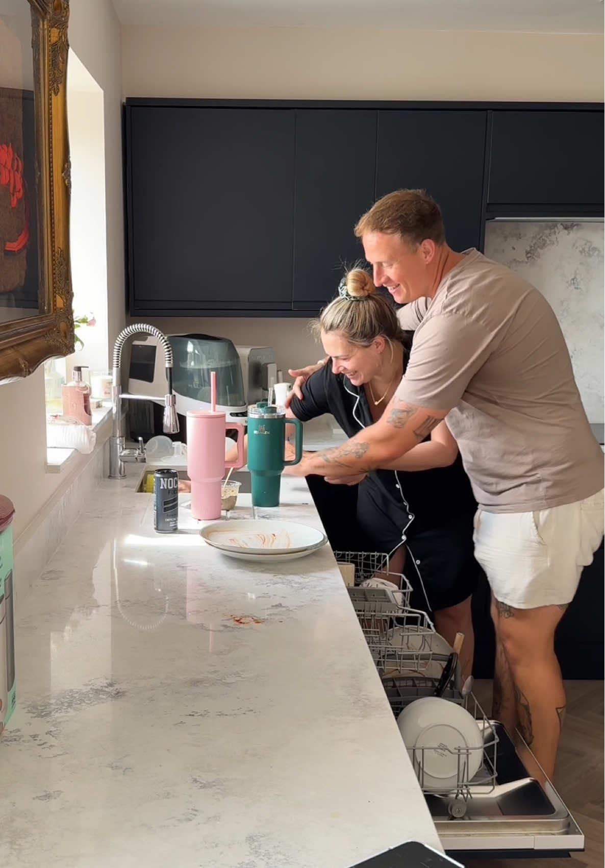 TikTok post by @rooshome for Cleanipedia. Caption reads: ad 🫧 Mark’s first big reset as a dad 🫶✨....