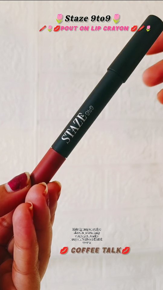 Instagram post by @dhirdeep92 for Staze Beauty. Caption reads: #AD
Coffee Talk on my lips & confidence on my....