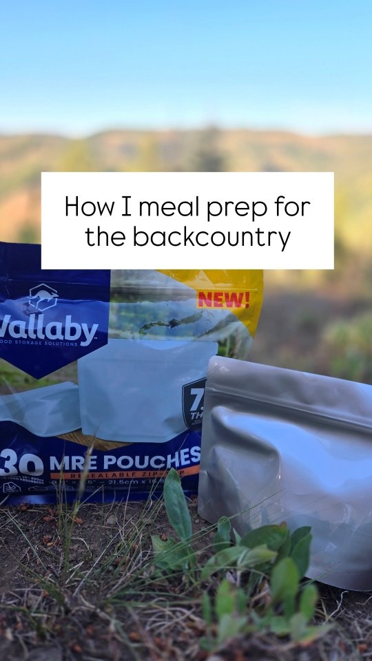 Instagram post by @huntnhoney.homestead for Wallaby Goods. Caption reads: I am LOVING these MRE bags from Wallaby - comment....