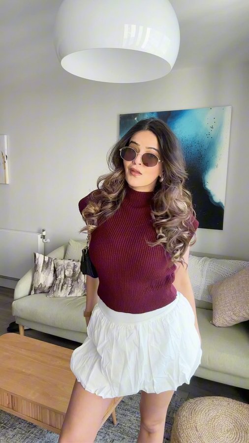 Instagram post by @gaurriyadav for Hiccup. Caption reads: [...] spring fit check to y'all'🤎✨ Outfit :....