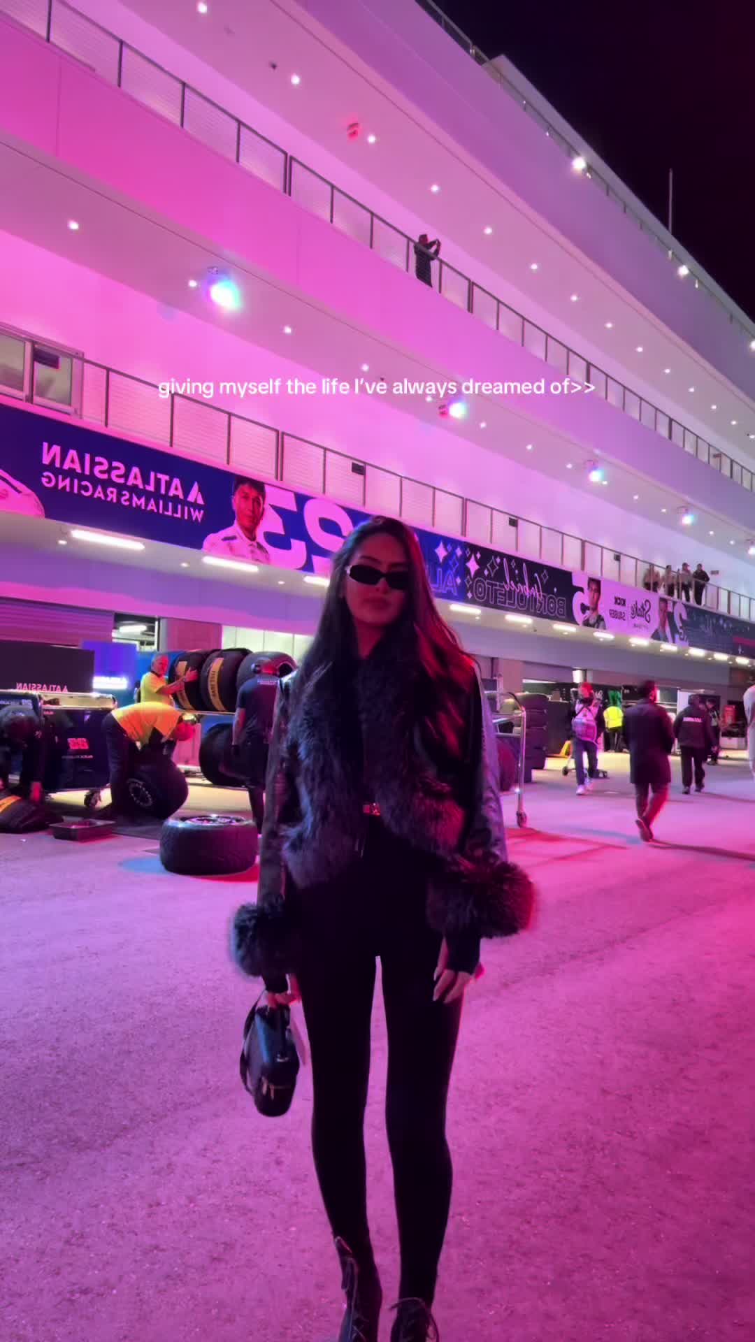 TikTok post by @lissiemackintosh for The Venetian Las Vegas. Caption reads: Vegas Grand Prix you were one of the best 🏎️🥹....