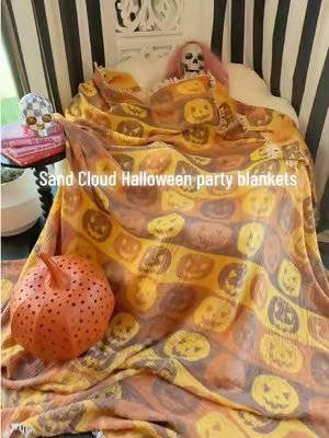 TikTok post by @goodnesshavens for Sand Cloud. Caption reads: Sand cloud just dropped thier Halloween XL Party....