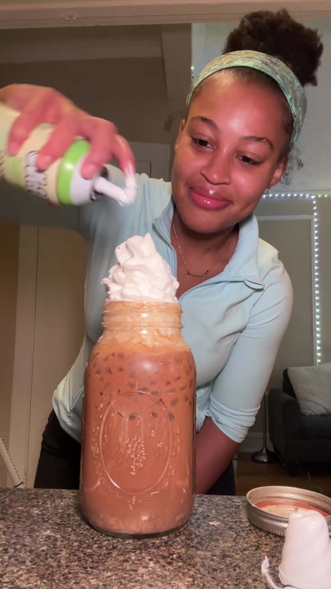 TikTok post by @kobii.r for Koia. Caption reads: The @drinkkoia protein powder has 20g protein, 6g....