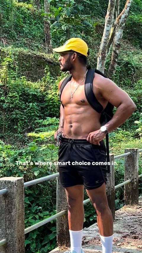 Instagram post by @allensthetics for Bigmuscles Nutrition. Caption reads: Training in the wild hits different🌿especially....