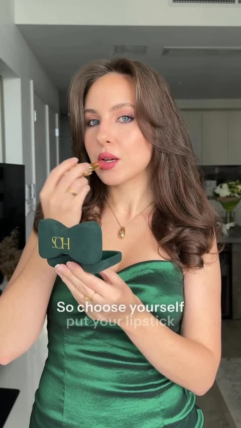 Instagram post by @slavic.bestie for House Of Sillage. Caption reads: Choose yourself.
Put your lipstick on.
And glow....