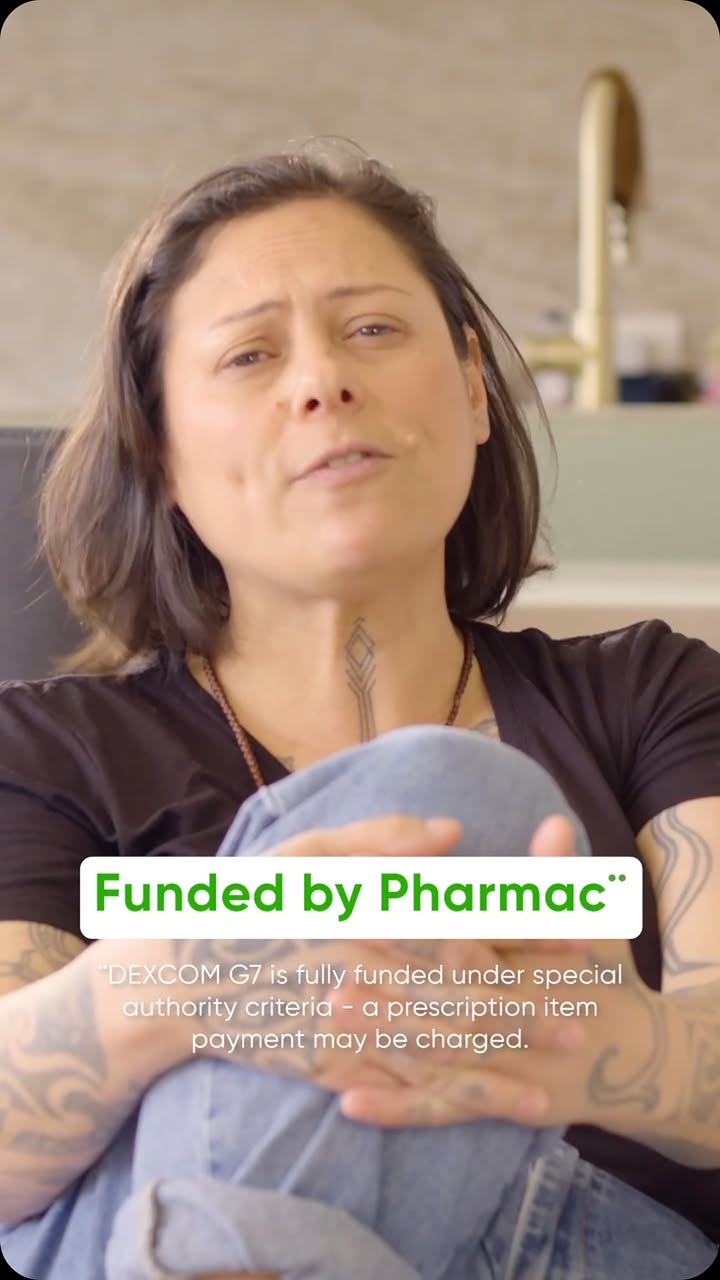 Instagram post by @anikamoa for Dexcom. Caption reads: For people living with Type 1 – the Dexcom G7....