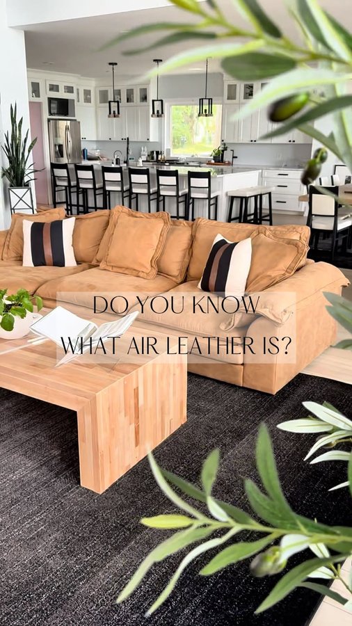 Instagram post by @theshannykate_style for 25home. Caption reads: Introducing the Air Leather Material Sandwich....