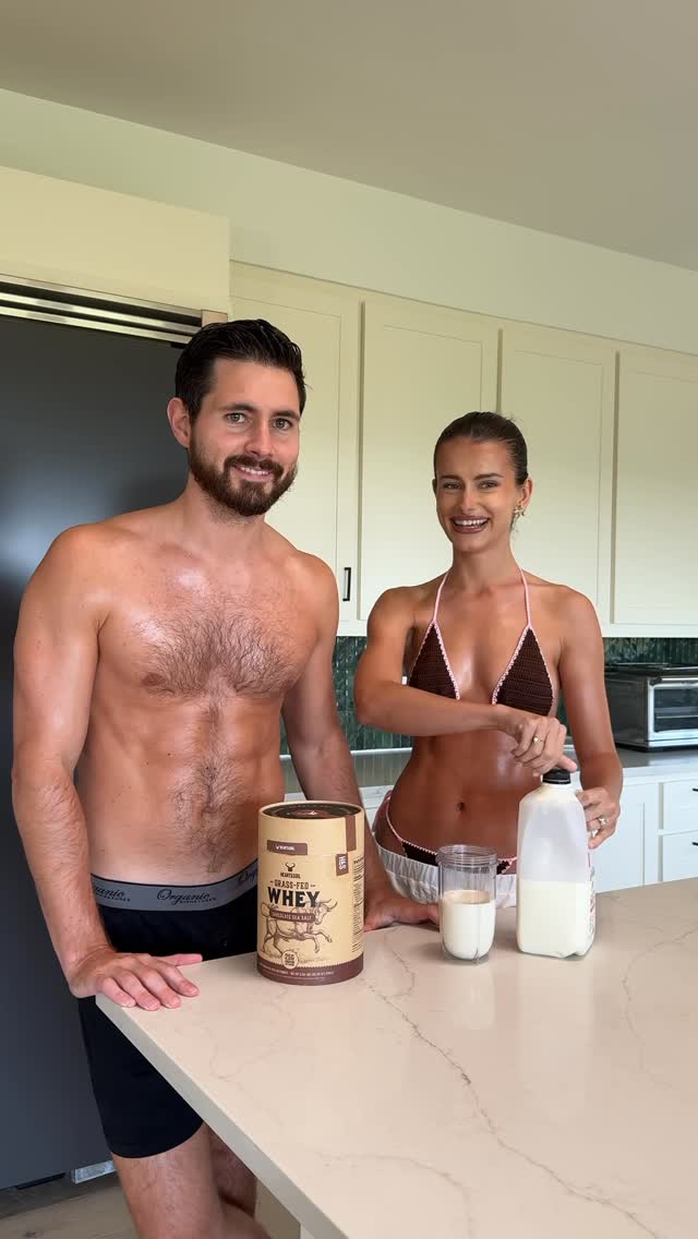 Instagram post by @katherine for Heart & Soil. Caption reads: so many protein powders on the market are junk. I....