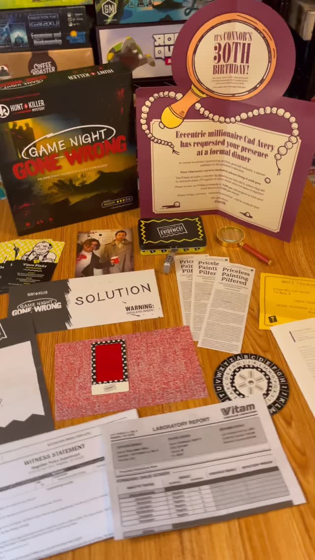 Instagram post by @tiktokboardgames for What Do You Meme. Caption reads: Even on Game Night, no one is Safe! 😱😰😳🫢🫣....