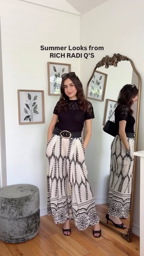 Instagram post by @stylewithangelica for Rich Radiqs. Caption reads: Summer looks from @richradiqs Use my discount code....