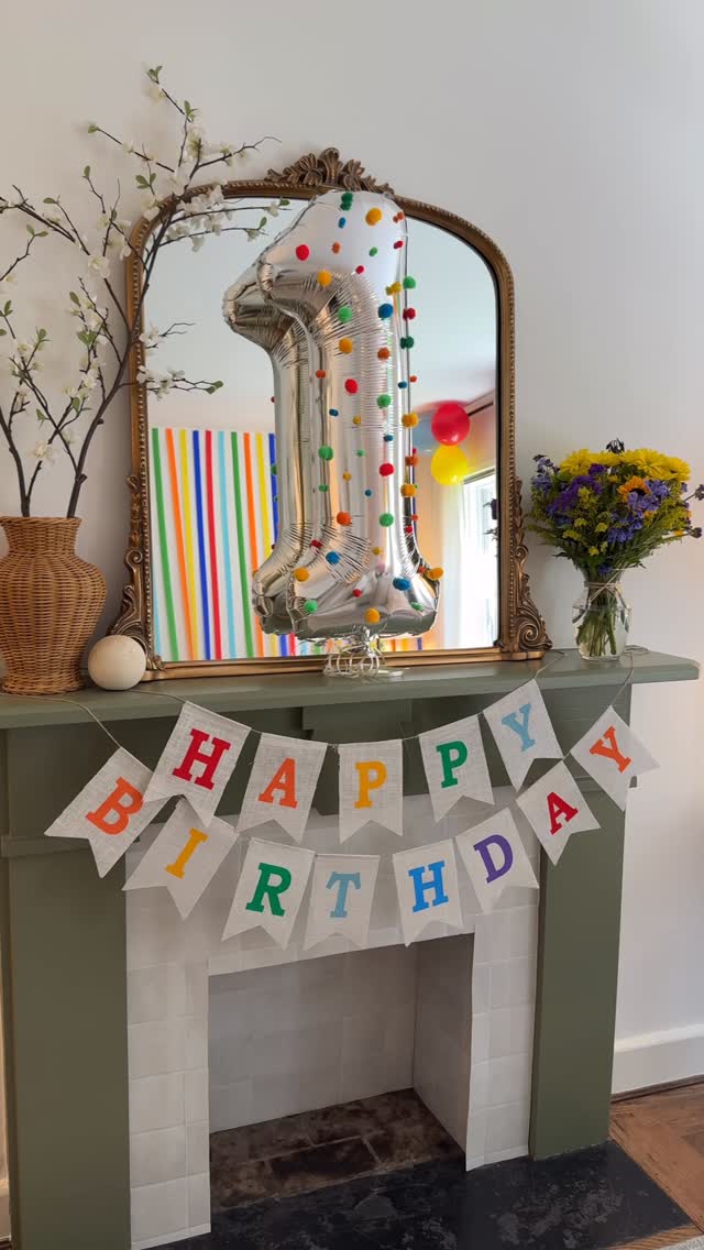 Instagram post by @melindaagriswold for 1800Flowers. Caption reads: our 1st birthday party wasn’t complete without....