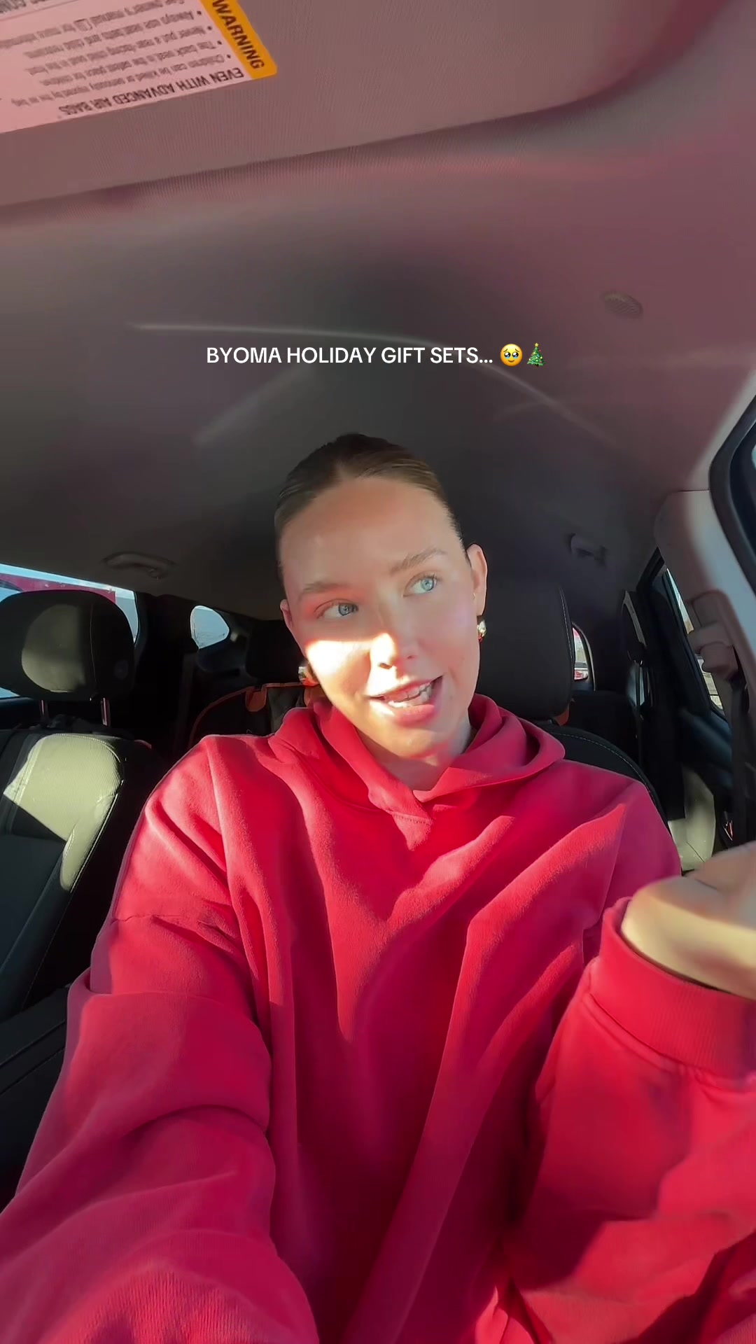 TikTok post by @skinwithhav for BYOMA. Caption reads: [...] seen WITH my hero products!!!! @byoma ad....