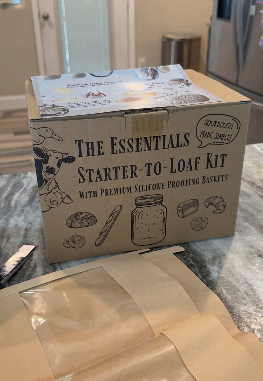 TikTok post by @kokocandoit for JoeCo. Caption reads: [...] need to start your sourdough journey!....