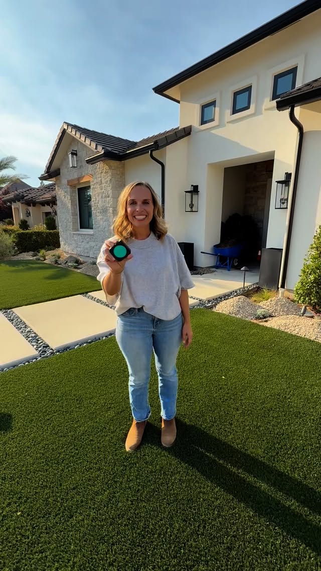 Instagram post by @naturallandscaping for Moasure. Caption reads: Job with accurate measurements using the @moasure,....