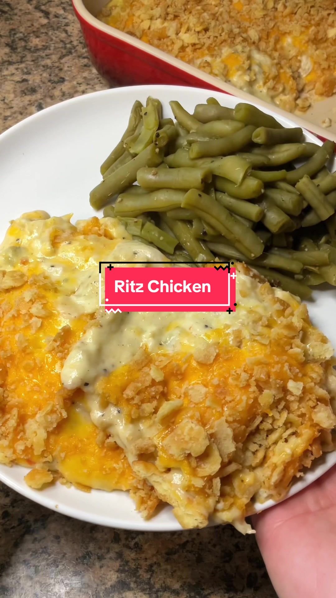 TikTok post by @whatsmomcookin for RITZ Crackers. Caption reads: When you need a simple, inexpensive and yummy....