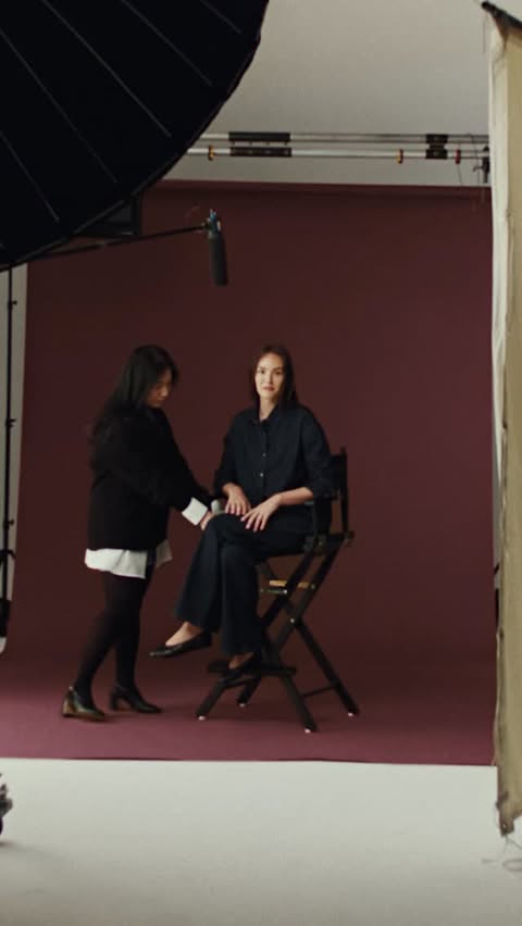 Instagram post by @elenabonvicini for Everlane. Caption reads: Thank you denim: Everlane X @elenabonvicini. Known....