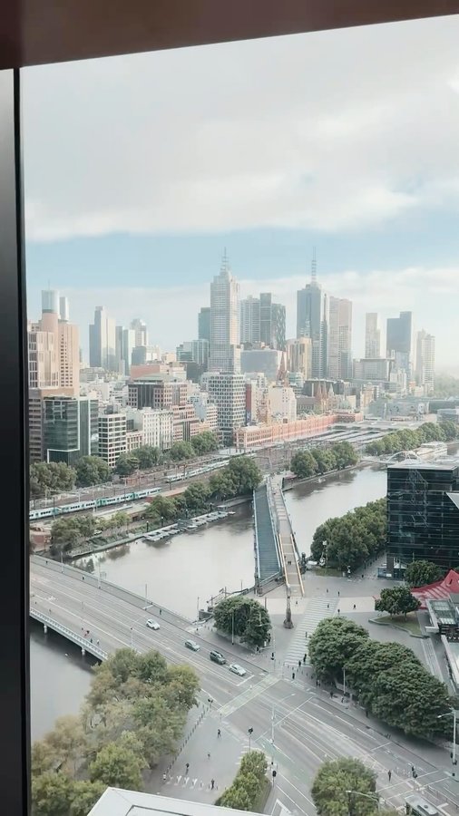 Instagram post by @casperruud for Crown Melbourne. Caption reads: #ad Touchdown in Melbourne! 🌏✨ So glad to be back....