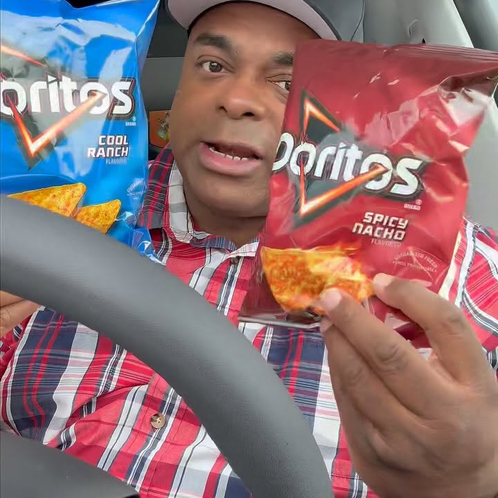 Instagram post by @lamarrwilson for Doritos. Caption reads: #doritos_partner I love Doritos, so I partnered....