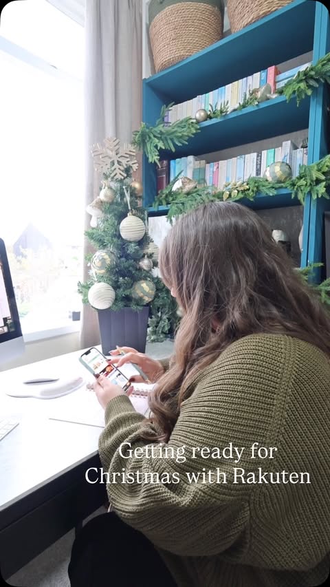 Instagram post by @liannehempsallhome for Rakuten. Caption reads: [...] ready for Christmas and this year Rakuten....